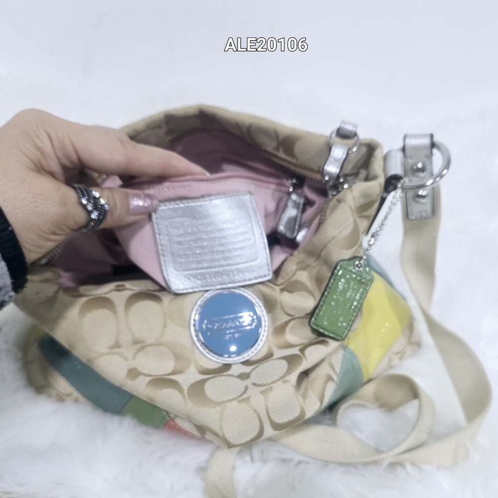 Coach Beige And Multicolor Patchwork Crossbody Bag - image 8